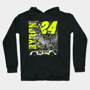 William Byron #24 Raptor Dinosaur Hoodie